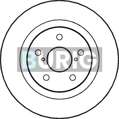 Burig B010634 - Тормозной диск abcparts.ee