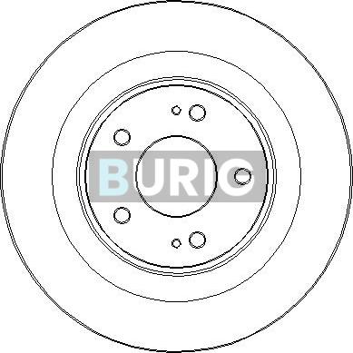 Burig B010671 - Тормозной диск abcparts.ee