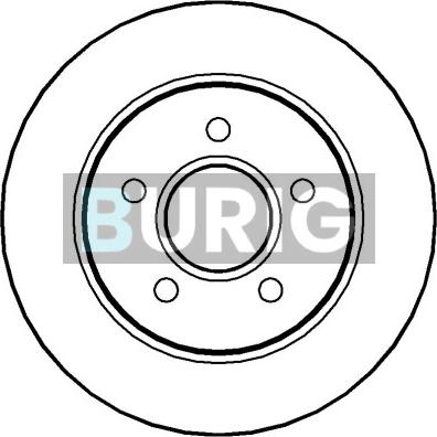 Burig B010048 - Тормозной диск abcparts.ee