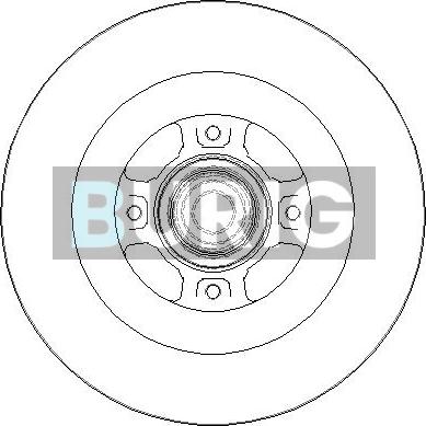 Burig B010104 - Тормозной диск abcparts.ee