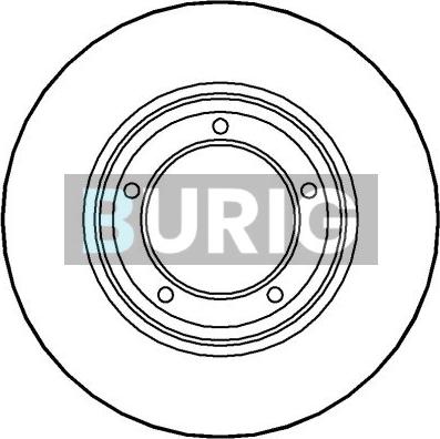 Burig B010254 - Тормозной диск abcparts.ee