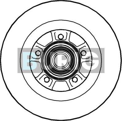 Burig B010219 - Тормозной диск abcparts.ee