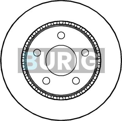 Burig B011014 - Тормозной диск abcparts.ee