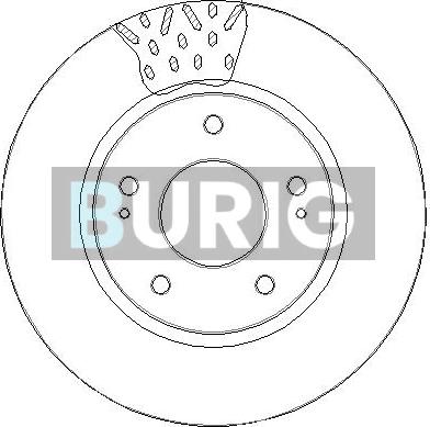 Burig B011160 - Тормозной диск abcparts.ee