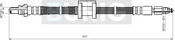 Burig B080083 - Тормозной шланг abcparts.ee