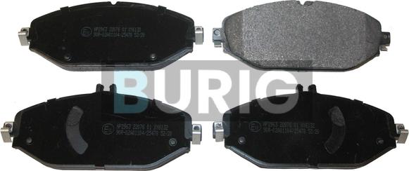 Burig B020627 - Тормозные колодки, дисковые, комплект abcparts.ee