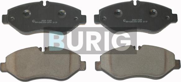 Burig B020141 - Тормозные колодки, дисковые, комплект abcparts.ee