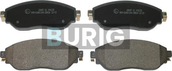 Burig B020131 - Тормозные колодки, дисковые, комплект abcparts.ee