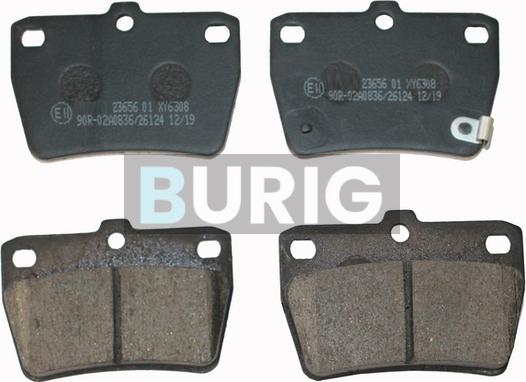 Burig B020381 - Тормозные колодки, дисковые, комплект abcparts.ee
