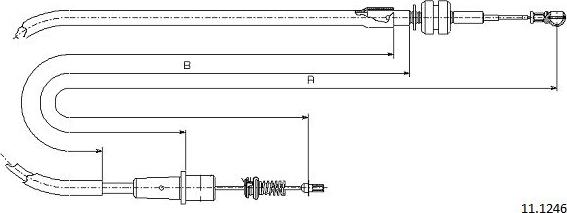 Cabor 11.1246 - Тросик газа abcparts.ee