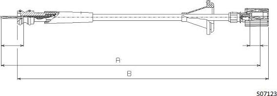 Cabor S07123 - Тросик спидометра abcparts.ee