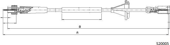 Cabor S20005 - Тросик спидометра abcparts.ee