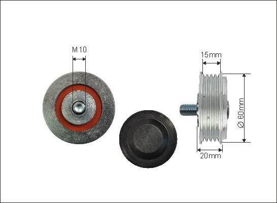 Caffaro 500129 - Ролик, поликлиновый ремень abcparts.ee