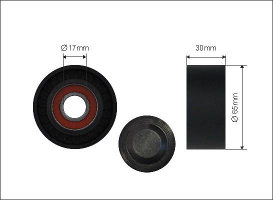 Caffaro 500258 - Ролик, поликлиновый ремень abcparts.ee