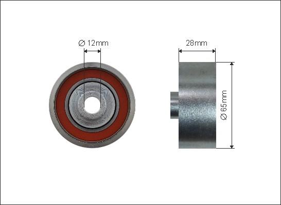 Caffaro 227-108 - Ролик, поликлиновый ремень abcparts.ee