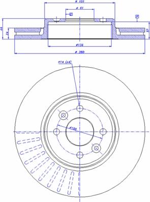 CAR 142.547 - Тормозной диск abcparts.ee