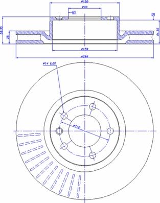 CAR 142.516 - Тормозной диск abcparts.ee