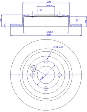 CAR 142.085 - Тормозной диск abcparts.ee