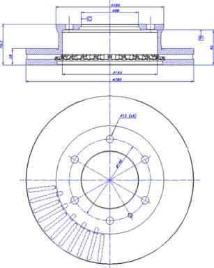 BENDIX 522131 - Тормозной диск abcparts.ee