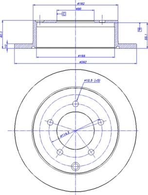 CAR 142.1648 - Тормозной диск abcparts.ee