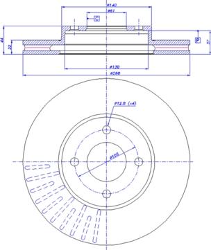 CAR 142.1620 - Тормозной диск abcparts.ee