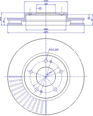 CAR 142.1274 - Тормозной диск abcparts.ee