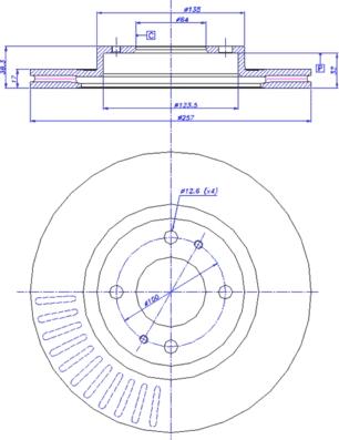 CAR 142.1717 - Тормозной диск abcparts.ee
