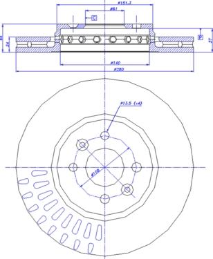 CAR 142.1781 - Тормозной диск abcparts.ee