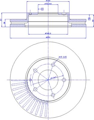 CAR 142.359 - Тормозной диск abcparts.ee