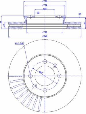 CAR 142.324 - Тормозной диск abcparts.ee