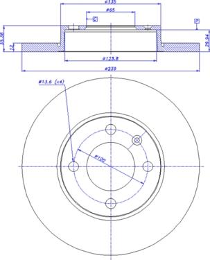 CAR 142.710 - Тормозной диск abcparts.ee