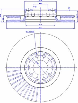 CAR 142.712 - Тормозной диск abcparts.ee