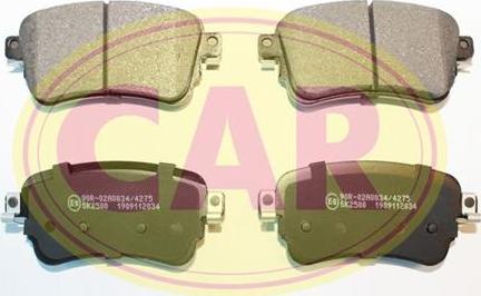 CAR PNT4302 - Тормозные колодки, дисковые, комплект abcparts.ee