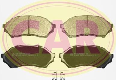 CAR PNT318 - Тормозные колодки, дисковые, комплект abcparts.ee