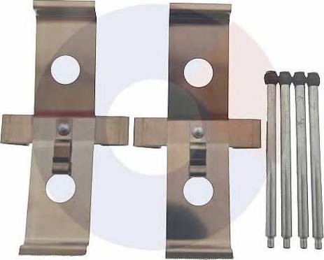 Carrab Brake Parts 2510 - Комплектующие для колодок дискового тормоза abcparts.ee