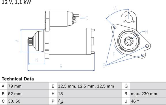 Carwood Group BREF0320986026130 - Стартер abcparts.ee