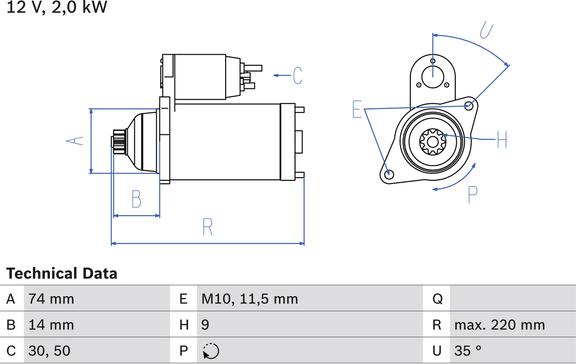 Carwood Group BREF0320986023560 - Стартер abcparts.ee