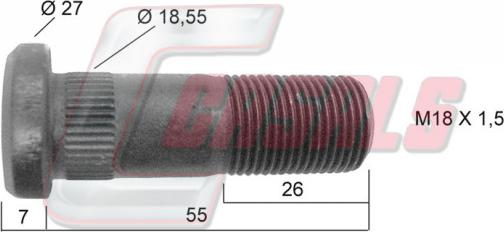 Casals 21196 - Шпилька ступицы колеса abcparts.ee