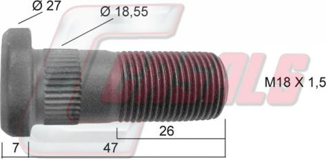 Casals 21191 - Шпилька ступицы колеса abcparts.ee