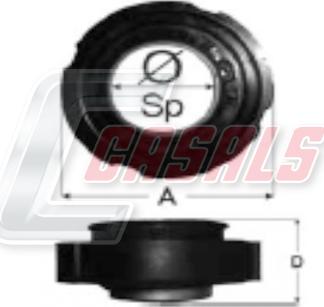 Casals ST43 - Подшипник карданного вала, центральная подвеска abcparts.ee