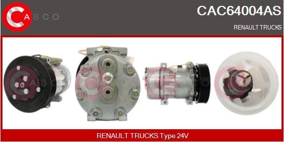 Casco CAC64004AS - Компрессор кондиционера abcparts.ee