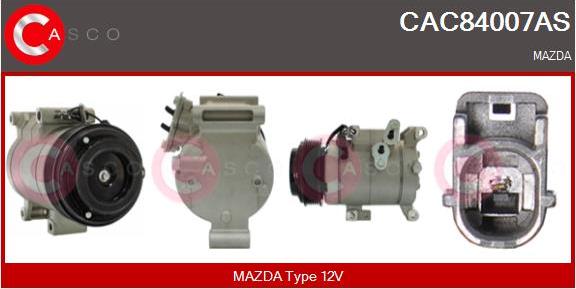 Casco CAC84007AS - Компрессор кондиционера abcparts.ee