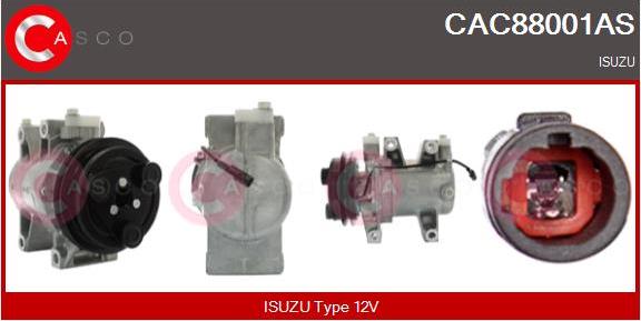 Casco CAC88001AS - Компрессор кондиционера abcparts.ee