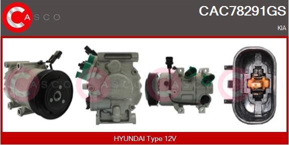 Casco CAC78291GS - Компрессор кондиционера abcparts.ee