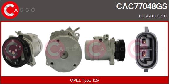 Casco CAC77048GS - Компрессор кондиционера abcparts.ee
