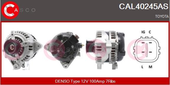 Casco CAL40245AS - Генератор abcparts.ee