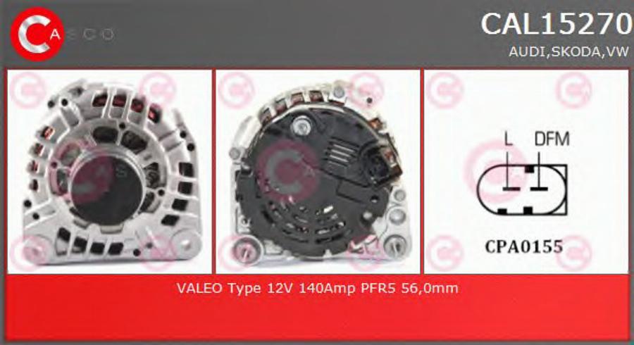 Casco CAL15270 - Генератор abcparts.ee