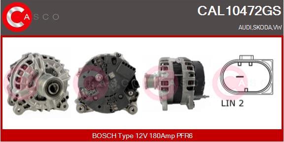 Casco CAL10472GS - Генератор abcparts.ee