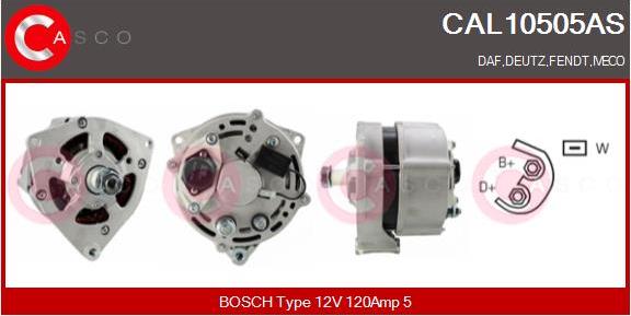 Casco CAL10505AS - Генератор abcparts.ee