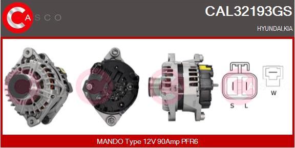 Casco CAL32193GS - Генератор abcparts.ee